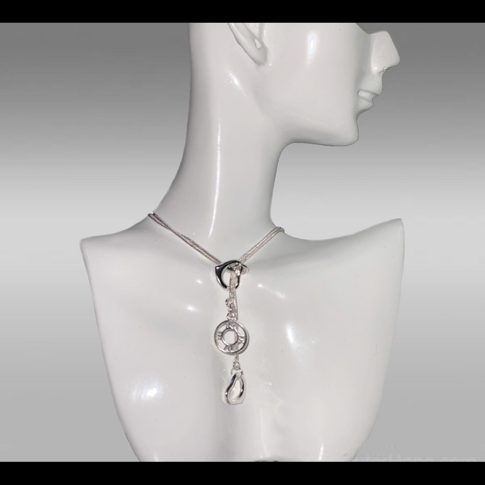 925 sterling silver plated necklace